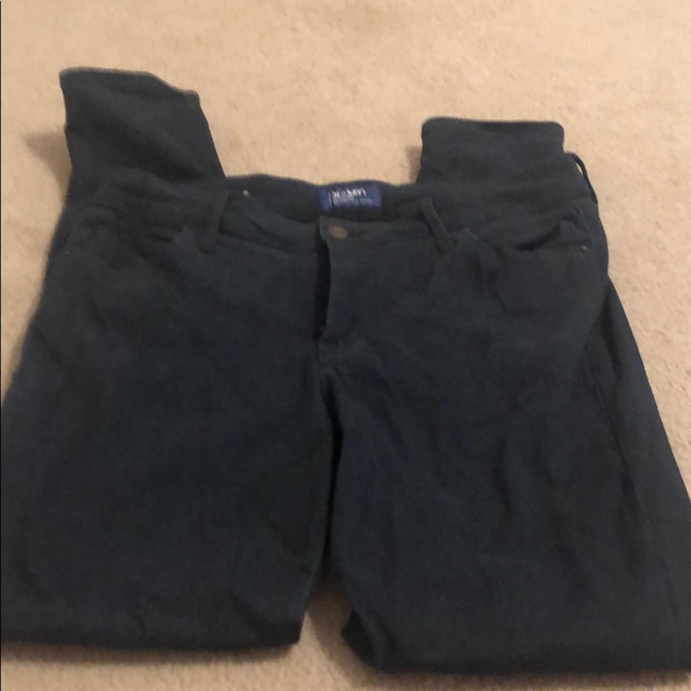 Forest green skinny jeans